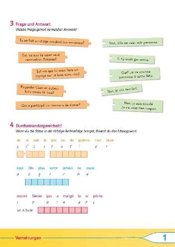 Buchcover und Innenansicht für das Buch: Découvertes 3 Bayern (ab 2017) Übungsblock zum Schulbuch, 3. Lernjahr