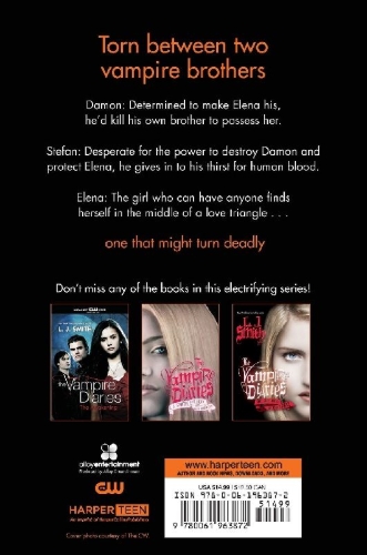 Buchcover und Innenansicht für das Buch: The Vampire Diaries: The Struggle