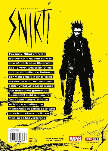 Buchcover und Innenansicht für das Buch: Wolverine: Snikt (Manga)