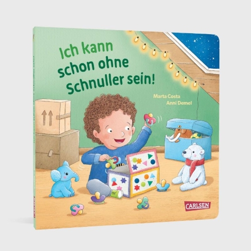 Buchcover und Innenansicht für das Buch: Ich kann schon ohne Schnuller sein!