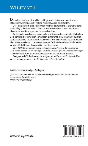 Buchcover und Innenansicht für das Buch: Explosivstoffe