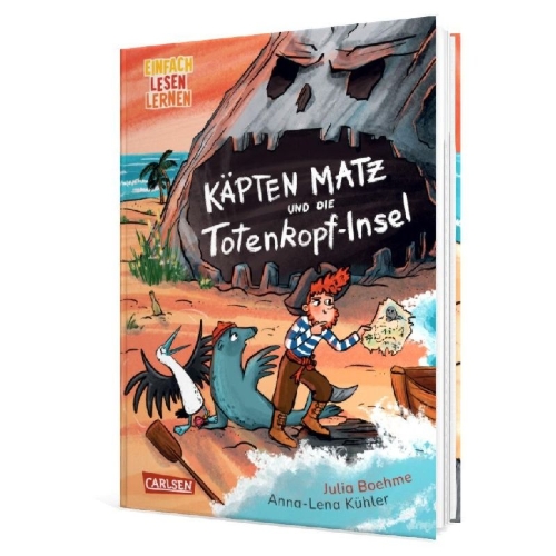 Buchcover und Innenansicht für das Buch: Käpten Matz und die Totenkopf-Insel