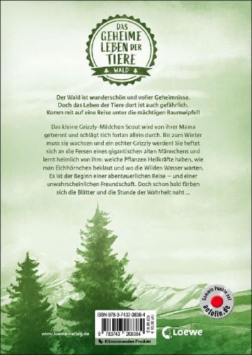 Buchcover und Innenansicht für das Buch: Das geheime Leben der Tiere (Wald) - König der Bären