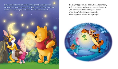 Buchcover und Innenansicht für das Buch: Disney Winnie Puuh: Gute Nacht, Winnie Puuh!