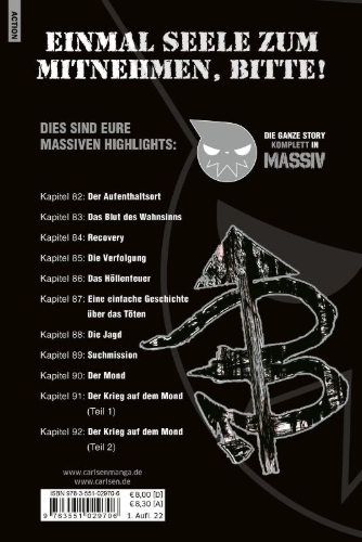 Buchcover und Innenansicht für das Buch: Soul Eater