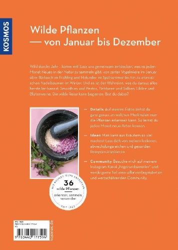 Buchcover und Innenansicht für das Buch: Wild durchs Jahr