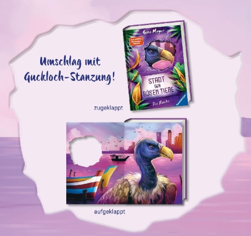 Buchcover und Innenansicht für das Buch: Stadt der bösen Tiere, Band 4 - Die Rache