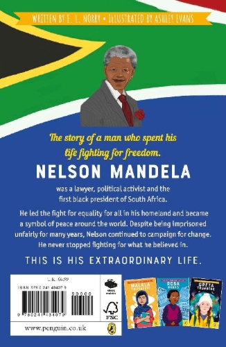 Buchcover und Innenansicht für das Buch: The Extraordinary Life of Nelson Mandela