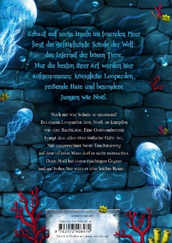 Buchcover und Innenansicht für das Buch: Internat der bösen Tiere, Band 2: Die Falle