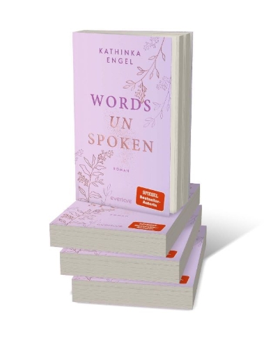 Buchcover und Innenansicht für das Buch: Words unspoken