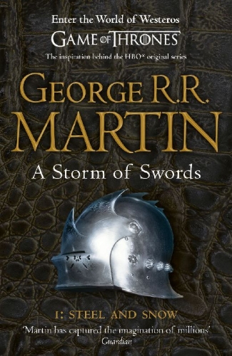 Buchcover und Innenansicht für das Buch: A Song of Ice and Fire 03. Storm of Swords 1