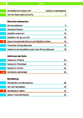 Buchcover und Innenansicht für das Buch: Die Deutsch-Helden Grammatik 3. Klasse