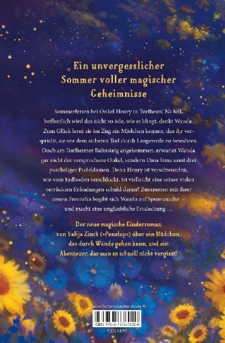 Buchcover und Innenansicht für das Buch: Wandas Wunder ¿ Der Sommer der flüsternden Wände