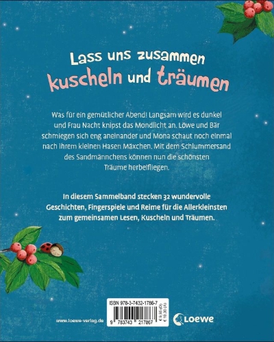 Buchcover und Innenansicht für das Buch: Mein allererstes Vorlesebuch zum Kuscheln und Träumen