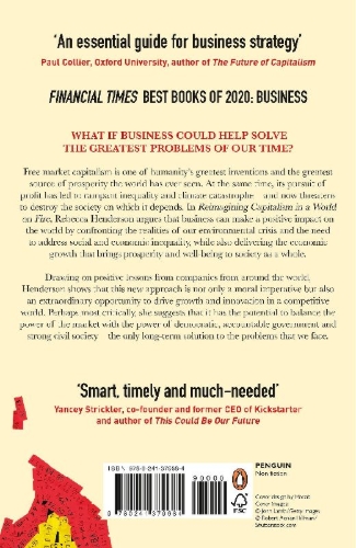 Buchcover und Innenansicht für das Buch: Reimagining Capitalism in a World on Fire