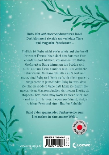 Buchcover und Innenansicht für das Buch: Ruby Fairygale (Band 2) - Die Hüter der magischen Bucht