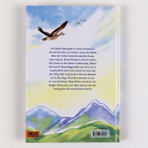Buchcover und Innenansicht für das Buch: Stine Gans und ihre unglaubliche Reise