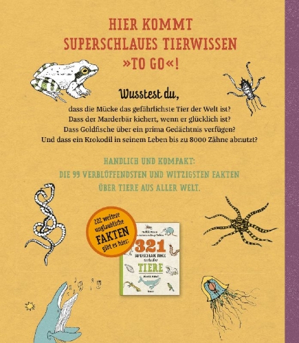 Buchcover und Innenansicht für das Buch: 321 superslimme dingen die je moet weten over dieren