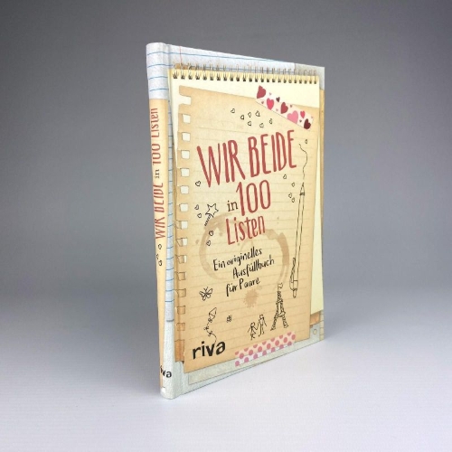Buchcover und Innenansicht für das Buch: Wir beide in 100 Listen