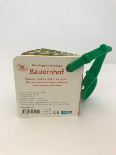 Buchcover und Innenansicht für das Buch: Buggy-Bücher: Mein Buggy-Wimmelbuch: Bauernhof