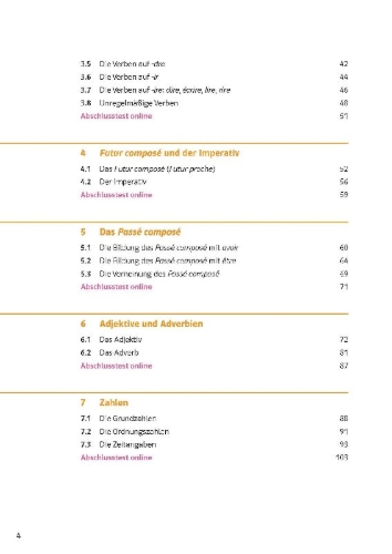 Buchcover und Innenansicht für das Buch: Sicher in Französisch Grammatik 1./2. Lernjahr