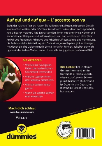 Buchcover und Innenansicht für das Buch: Italienische Grammatik für Dummies