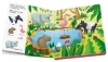 Buchcover und Innenansicht für das Buch: Play+ Shh ... who's there? Jungle Animals