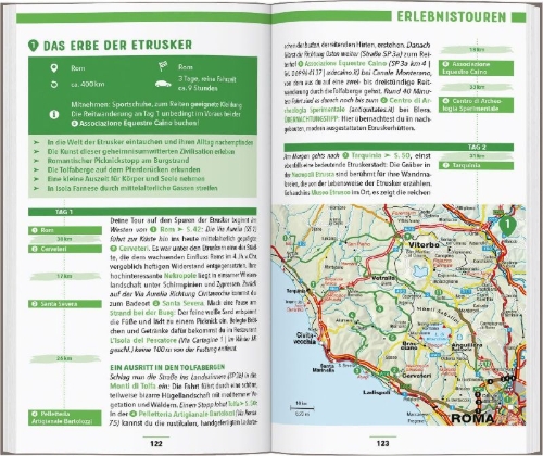 Buchcover und Innenansicht für das Buch: MARCO POLO Reiseführer Italien Süd