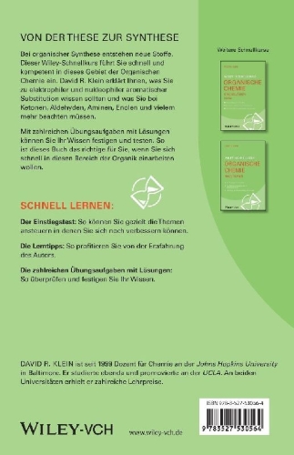 Buchcover und Innenansicht für das Buch: Wiley-Schnellkurs Organische Chemie III Synthese