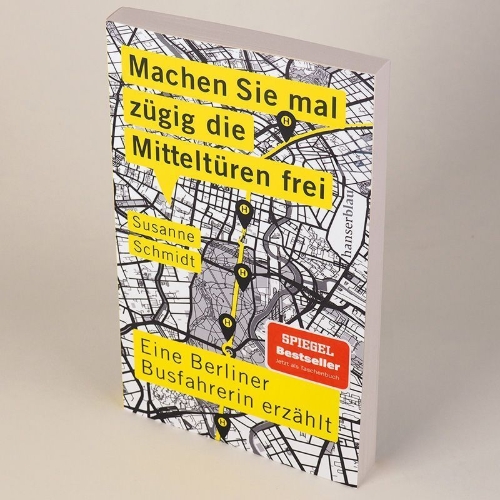 Buchcover und Innenansicht für das Buch: Machen Sie mal zügig die Mitteltüren frei