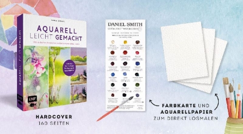 Buchcover und Innenansicht für das Buch: Aquarell leicht gemacht