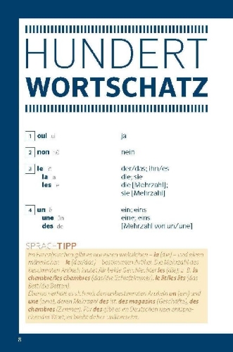 Buchcover und Innenansicht für das Buch: Langenscheidt Schnell mitreden Französisch