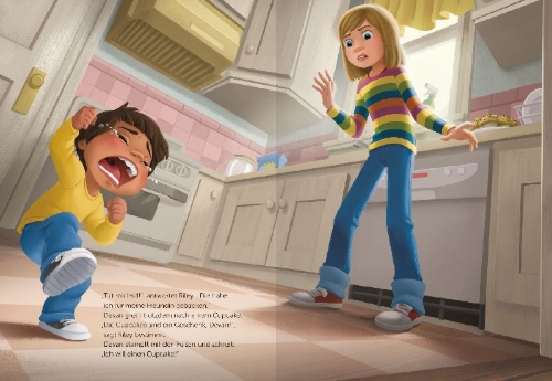 Buchcover und Innenansicht für das Buch: Alltagshelden - Gefühle lernen mit Disney: Disney / Pixar Alles steht Kopf - Wie Hitzköpfe cool bleiben. Über den Umgang mit Wut.