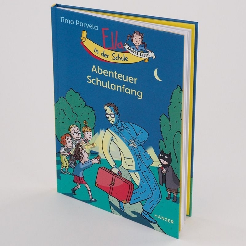 Buchcover und Innenansicht für das Buch: Ella ja kiristäjä