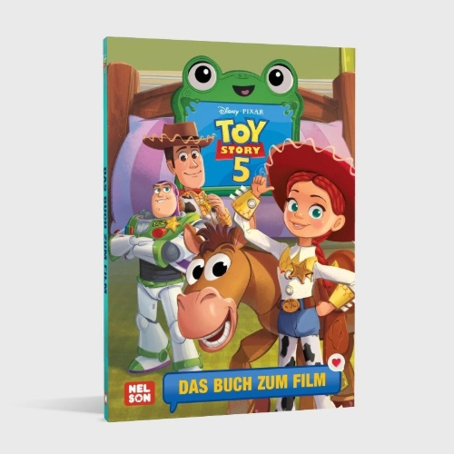 Buchcover und Innenansicht für das Buch: Disney Filmbuch zum Vorlesen: Toy Story 5 Buch zum Film