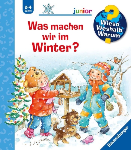 Buchcover und Innenansicht für das Buch: Wieso? Weshalb? Warum? junior, Band 58: Was machen wir im Winter?