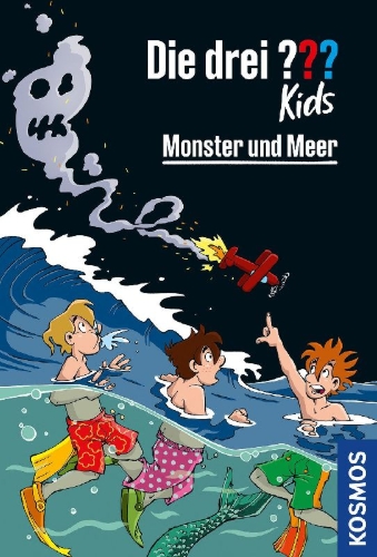 Buchcover und Innenansicht für das Buch: Die drei ??? Kids, Monster und Meer