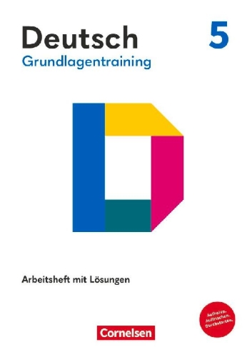 Buchcover und Innenansicht für das Buch: Grundlagentraining Deutsch Sekundarstufe I. 5. Schuljahr - Förderheft