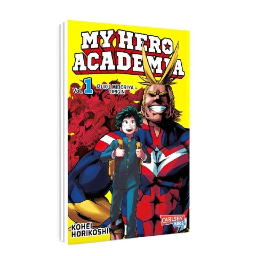 Buchcover und Innenansicht für das Buch: Boku no Hero Academia