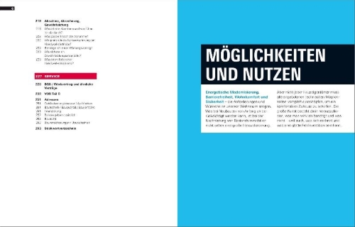 Buchcover und Innenansicht für das Buch: Handbuch Sanieren und Modernisieren