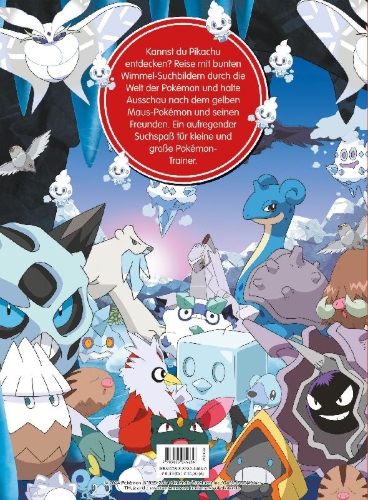 Buchcover und Innenansicht für das Buch: Pokémon: Wo ist Pikachu?