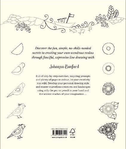 Buchcover und Innenansicht für das Buch: How to Draw Inky Wonderlands