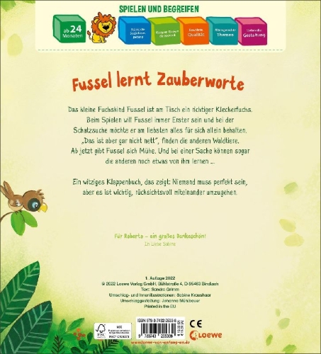 Buchcover und Innenansicht für das Buch: Bitte, danke, tut mir leid