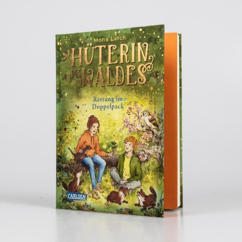 Buchcover und Innenansicht für das Buch: Hüterin des Waldes 5: Rettung im Doppelpack