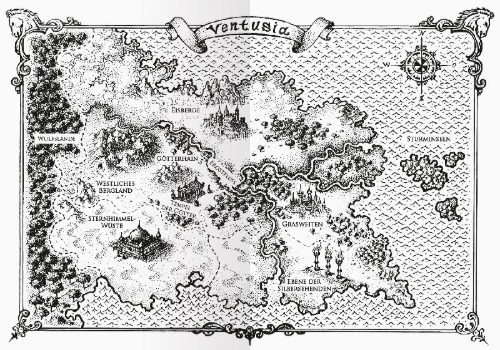 Buchcover und Innenansicht für das Buch: Die Seelenpferde von Ventusia, Band 1 - Windprinzessin