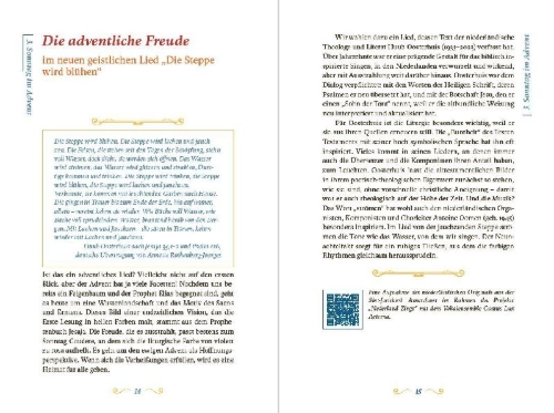 Buchcover und Innenansicht für das Buch: Das klingende Kirchenjahr