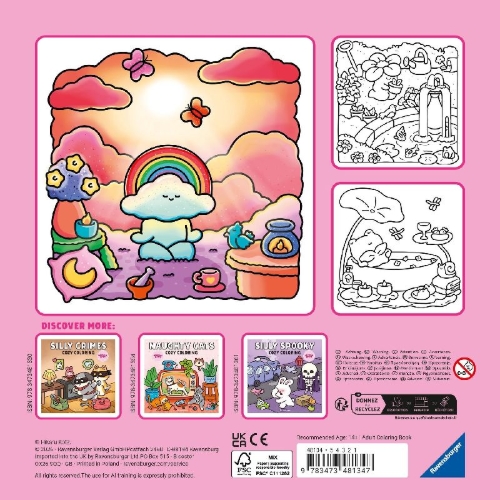 Buchcover und Innenansicht für das Buch: Cozy Coloring - Love Yourself