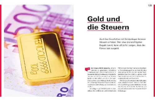 Buchcover und Innenansicht für das Buch: Investieren in Gold