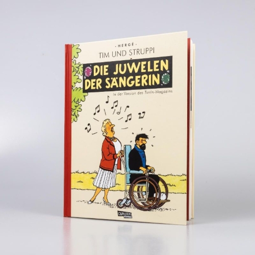 Buchcover und Innenansicht für das Buch: Les bijoux de la Castafiore