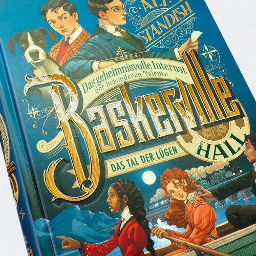 Buchcover und Innenansicht für das Buch: The Improbable Tales of Baskerville Hall Book 3: The Valley of Lies